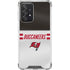 NFL Tampa Bay Buccaneers White Striped Galaxy A52 5G Clear Case